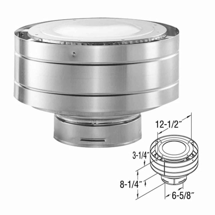 46DVA-VC LOW-PROFILE VERTICAL TERMINATION CAP (ALUMINUM)