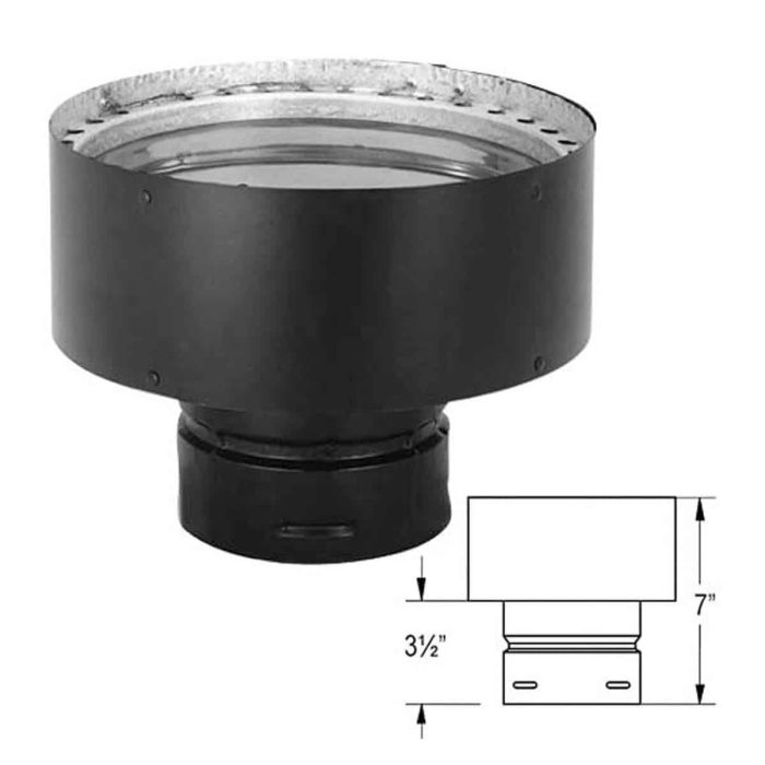 4PVP-X6 4" Pellet Vent Pipe, Class A Chimney Adapter 6"