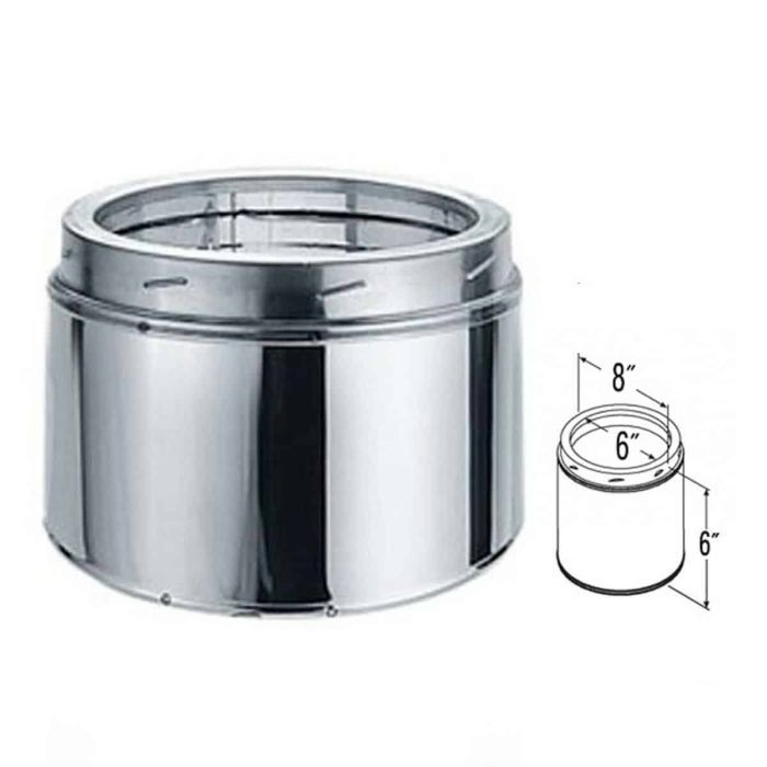 6DT-06SS 6" CHIMNEY PIPE - SS