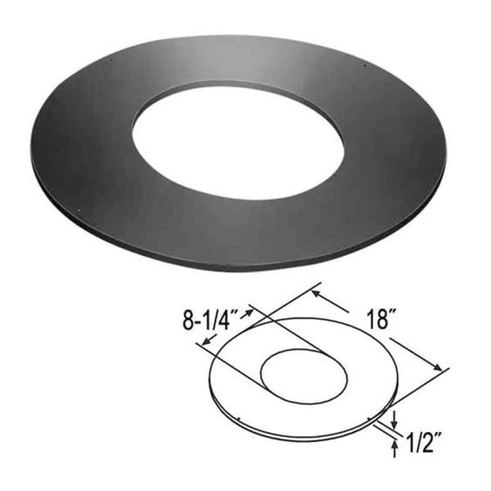 6DT-RSTC12 TRIM COLLAR FOR ROOF SUPPORT 10/12 - 12/12