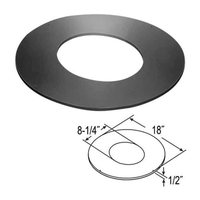 6DT-RSTC6 TRIM COLLAR FOR ROOF SUPPORT 4/12 - 6/12