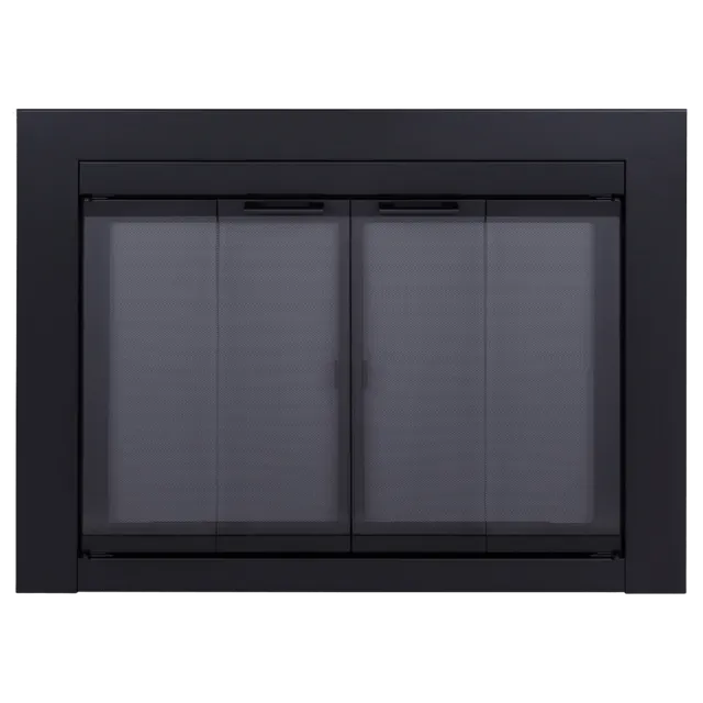 Ardmore Black Fireplace Door