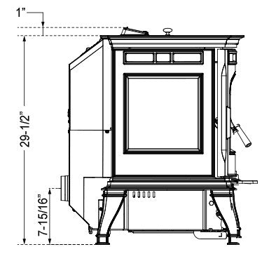 Harmon Absolute43 Pellet Stove - Porcelain Majolica Brown