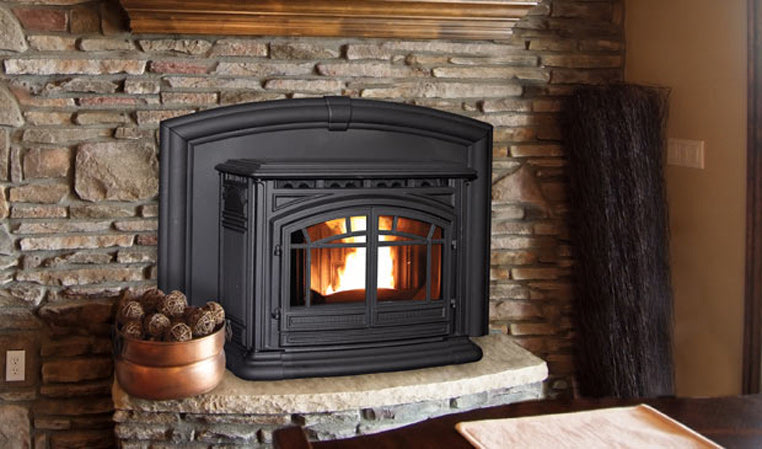 ENVIRO M55 Cast Iron Pellet Fireplace Insert (BLACK)