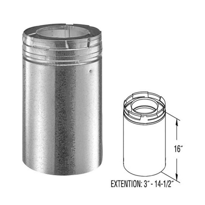 46DVA-16A 4X6 DIAMETER 16" PIPE EXTENSION