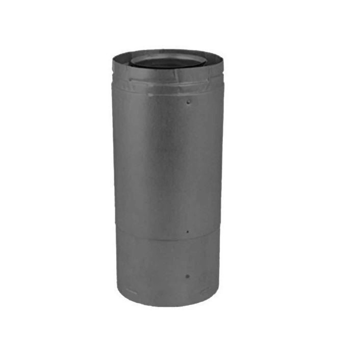 46DVA-24TAB 17" - 24" ADJUSTABLE PIPE ( BLACK) W/ WELDED SEAM