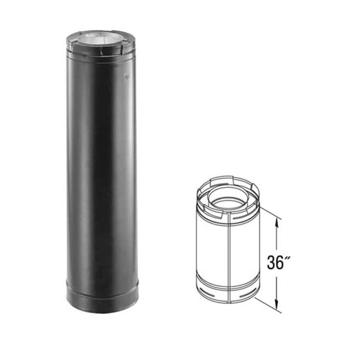 46DVA-36B 36" PIPE LENGTH (BLACK)