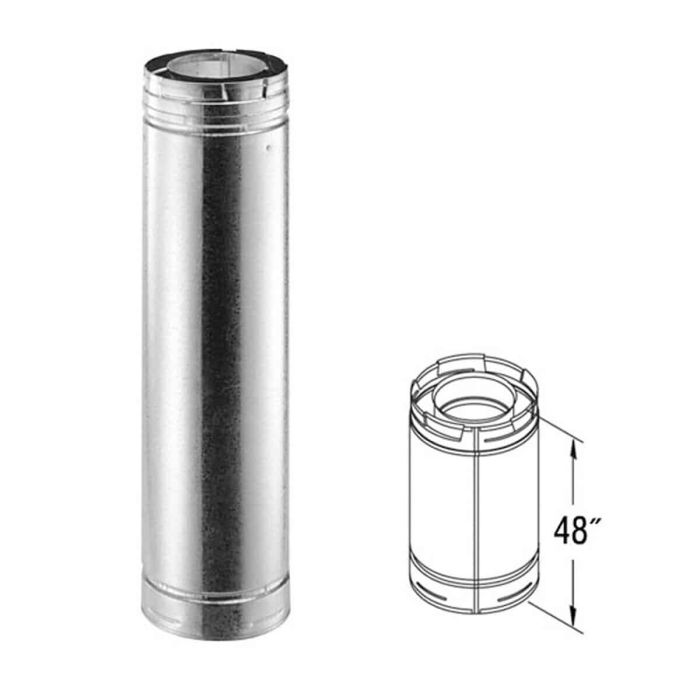 46DVA-48 48" PIPE LENGTH (GALVANIZED)