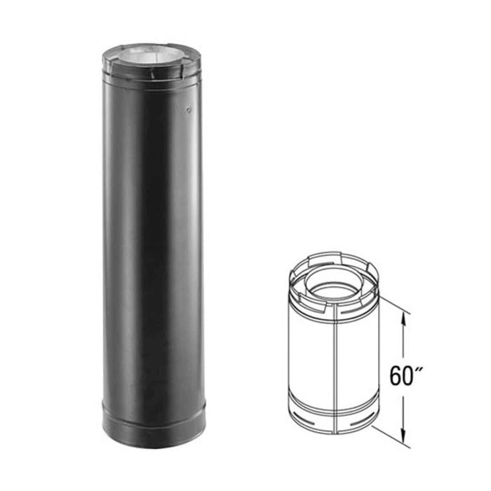 46DVA-60B 60" PIPE LENGTH (BLACK)