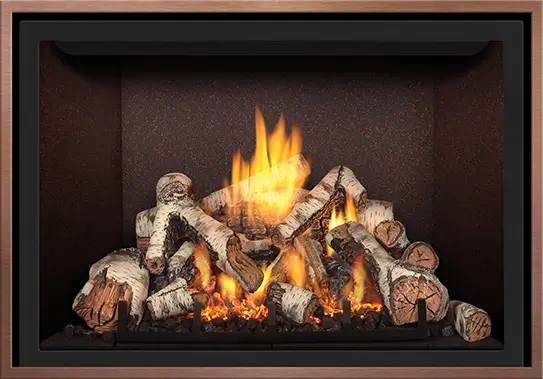 Mendota FV34 Gas Fireplace FullView