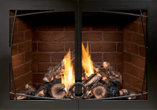 Mendota FV34 Gas Fireplace Décor/Timberline