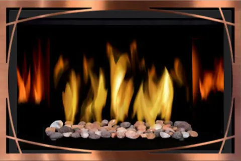 Mendota FV36 Gas Fireplace Décor/Timberlin