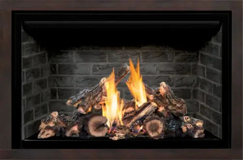 Mendota FV36 Gas Fireplace Décor/Timberlin