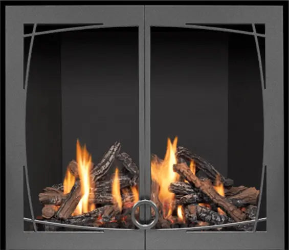 Mendota FV41 Gas Fireplace Décor/Timberline