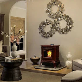 Harmon Absolute43 Pellet Stove - Porcelain Majolica Brown