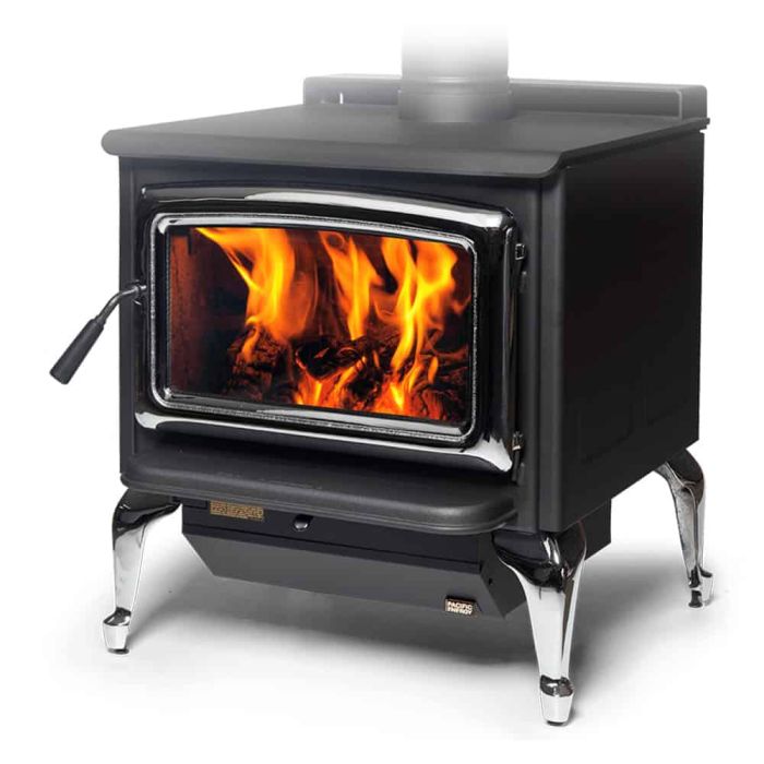 Pacific Energy VISTA LE2 WOOD STOVE w/LEG ADAPTOR (must order door