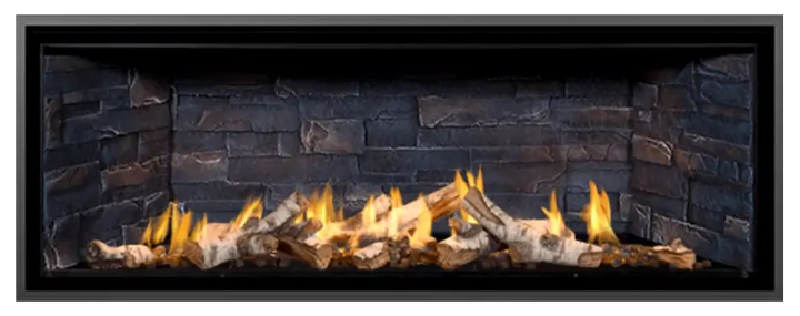 Mendota ML54 Linear Gas Fireplace Décor/Timberline