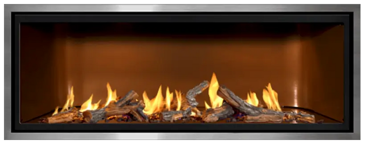 Mendota ML54 Linear Gas Fireplace Décor/Timberline