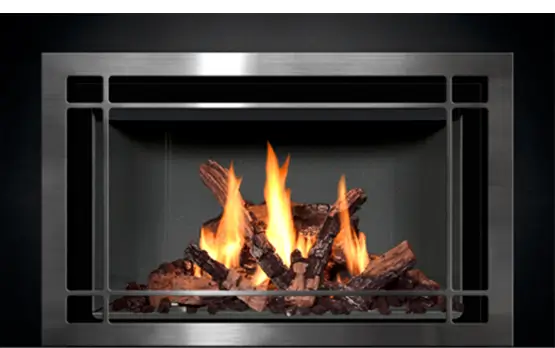 Mendota FV44i Gas Fireplace Insert Décor/Timberline – Hearth Doctor