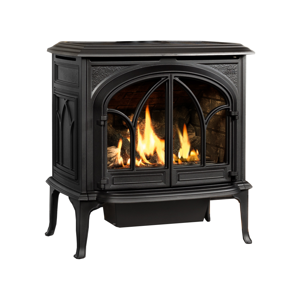Jotul GF 500 DV Portland gas stove in Matte Black