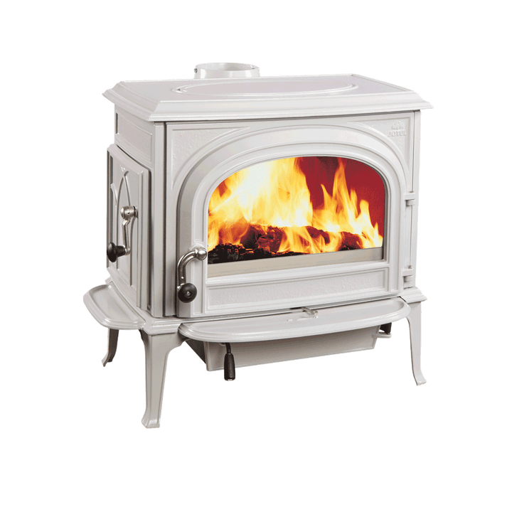 Jotul F 500 V3 Oslo Clean Face wood stove, linen enamel