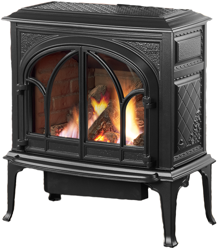 Jotul GF 400 BV Sebago gas stove in Matte Black