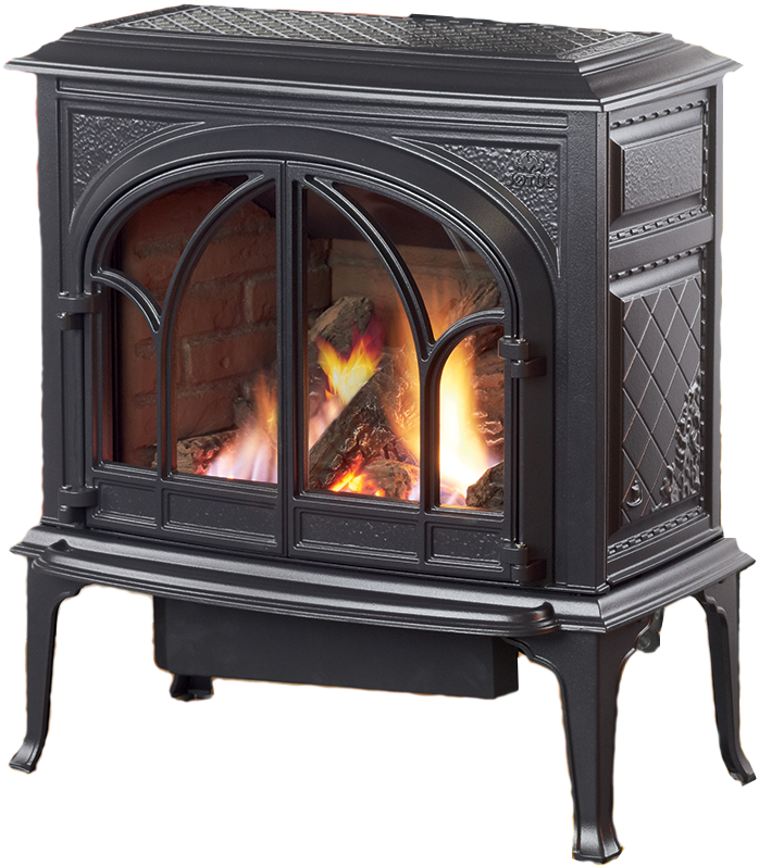 Jotul GF 400 BV Sebago gas stove in Blue Black Enamel