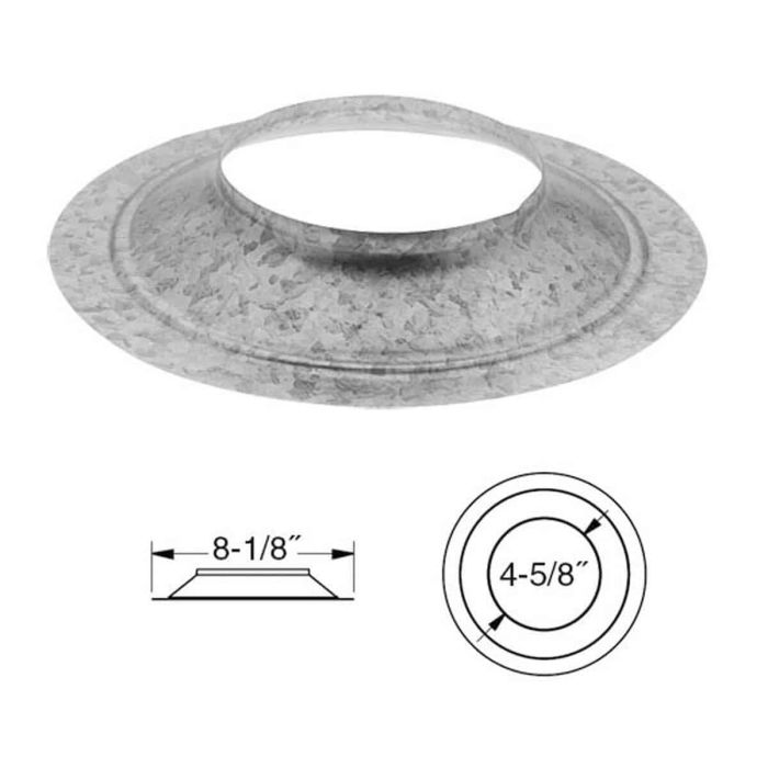 4PVP-SC 4" Pellet Vent Pipe Storm Collar
