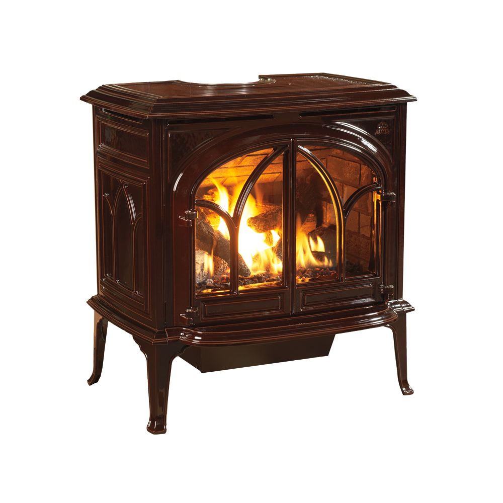 Jotul GF 500 DV Portland gas stove in Brown Majolica