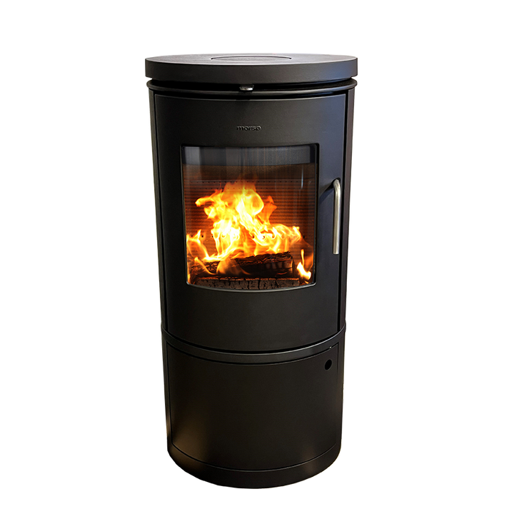Morsø 6143 wood stove with optional cabinet door