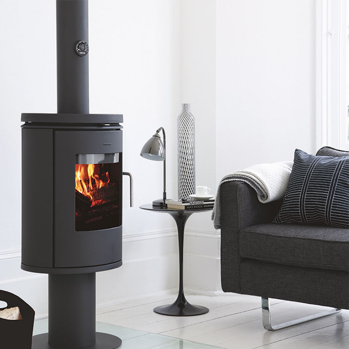 Morsø 6148 wood stove on pedestal