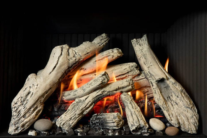 Valor G3.5 gas insert with driftwood logs
