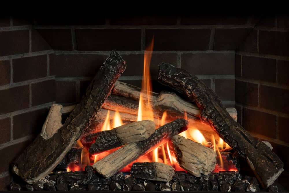 Valor G3.5 gas insert with traditional logs