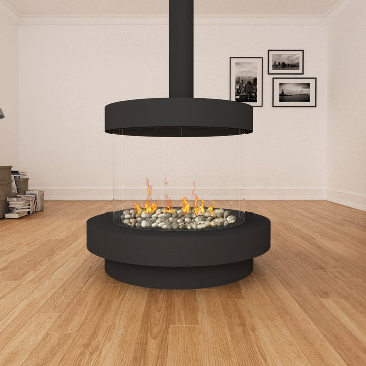 Ortal Curve 360 (Signature Burner), flat hood, with base