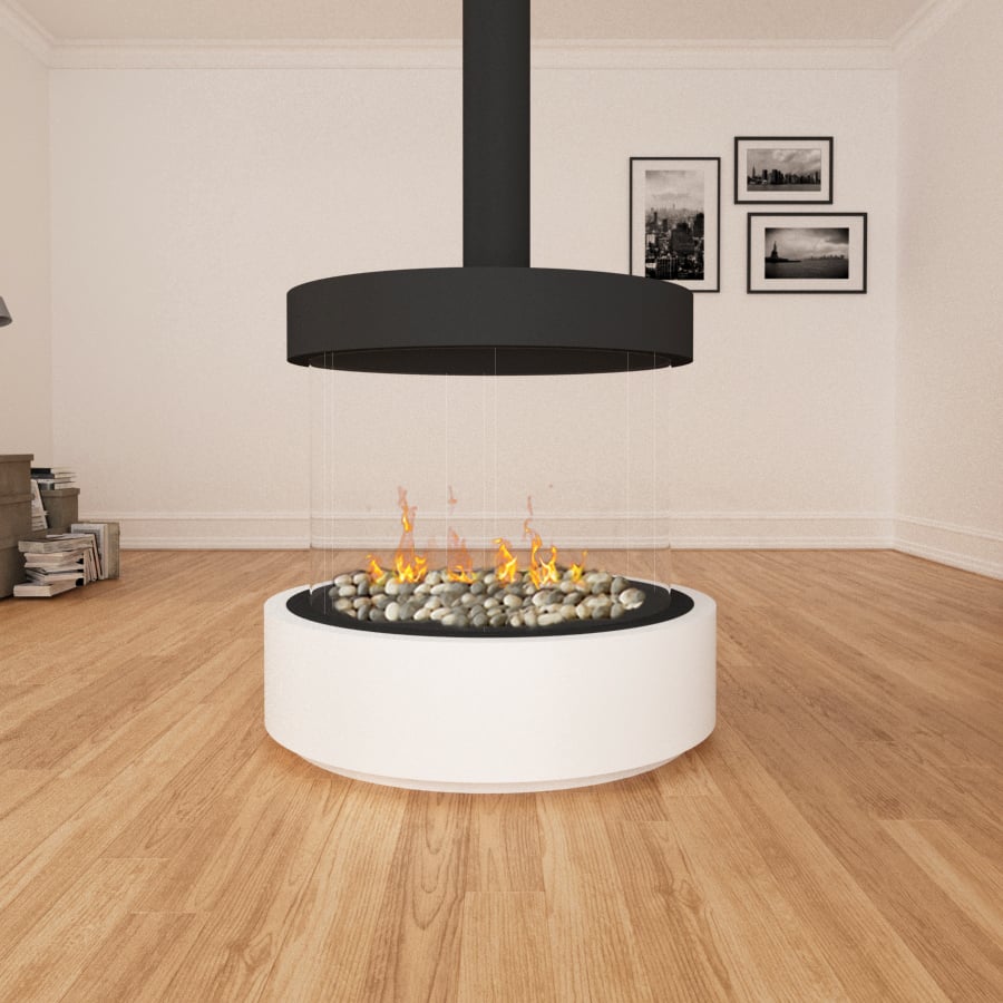Ortal Curve 360 (Signature Burner), flat hood, no base