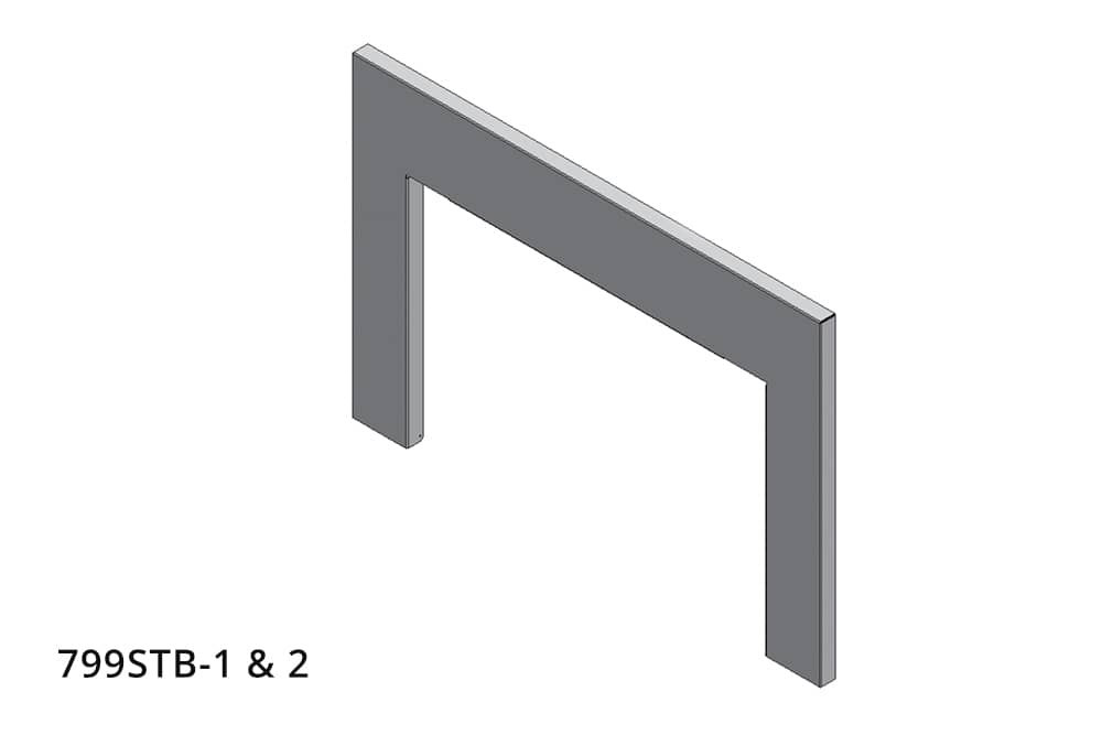 3-Sided Backing Plate with Return