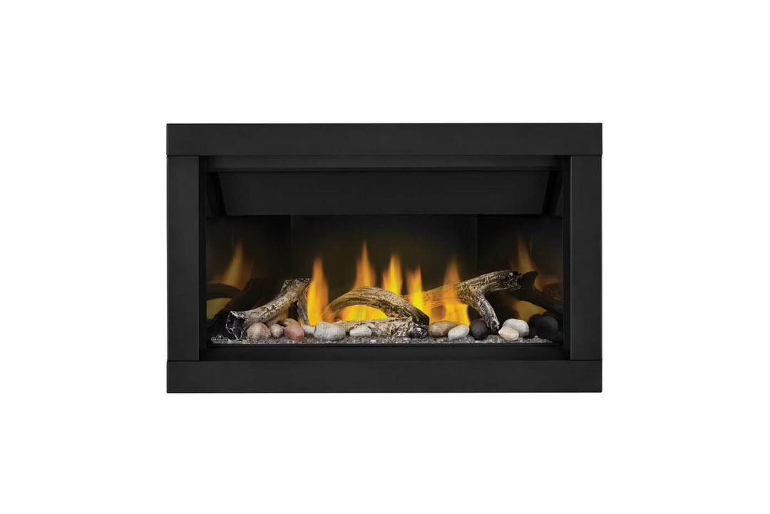 Napoleon Ascent Linear 36 gas fireplace with optional media and porcelain panels