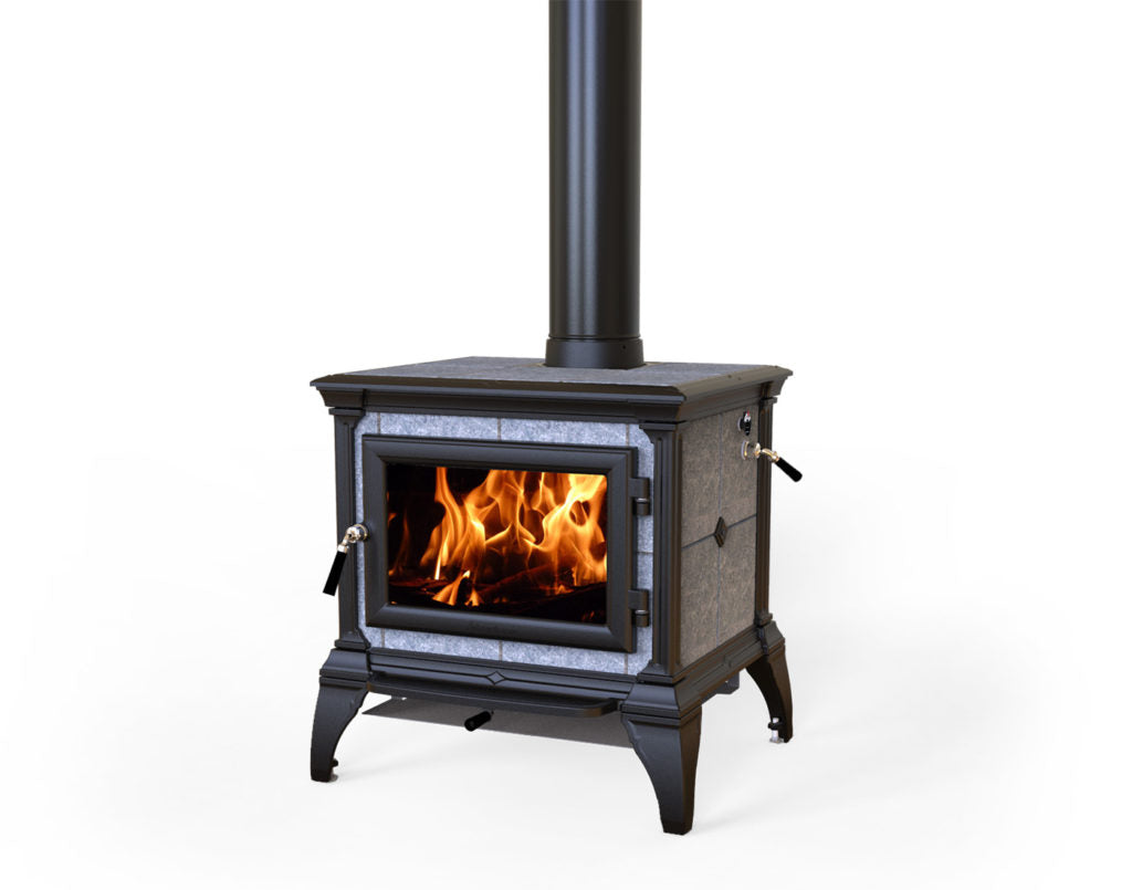 HearthStone Castleton wood stove, matte black