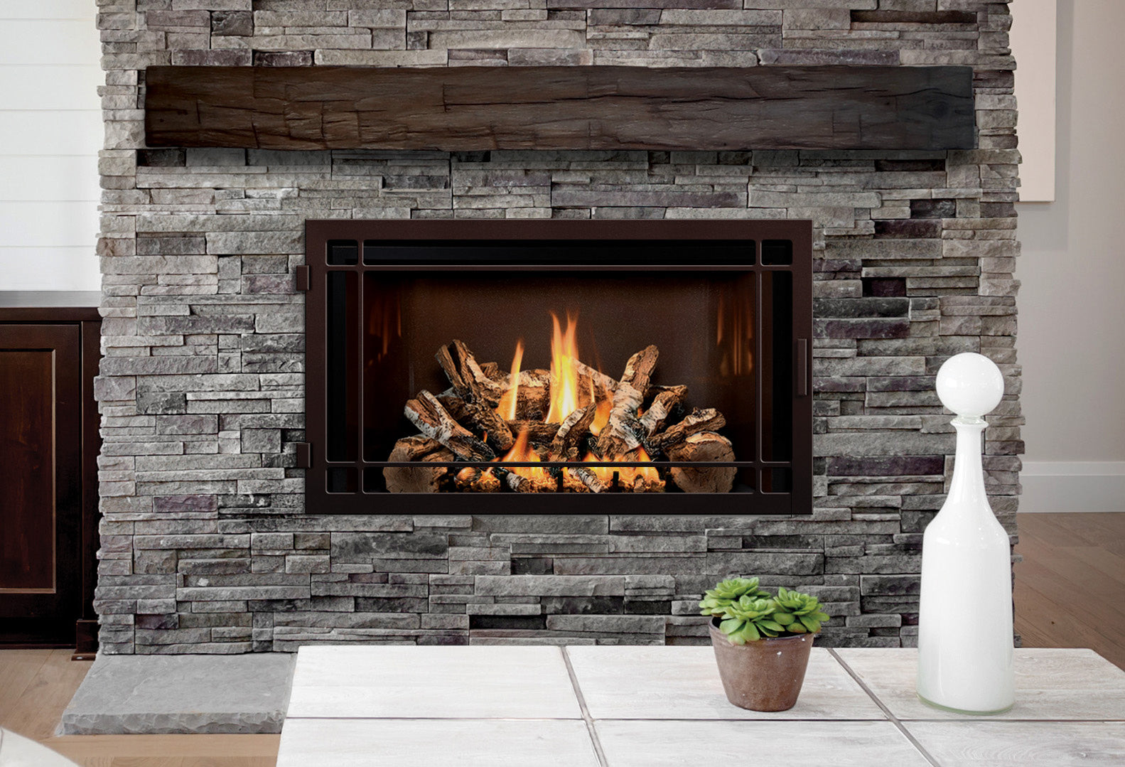 Mendota FV42 Gas Fireplace FullView | Hearth Doctor Fireplaces