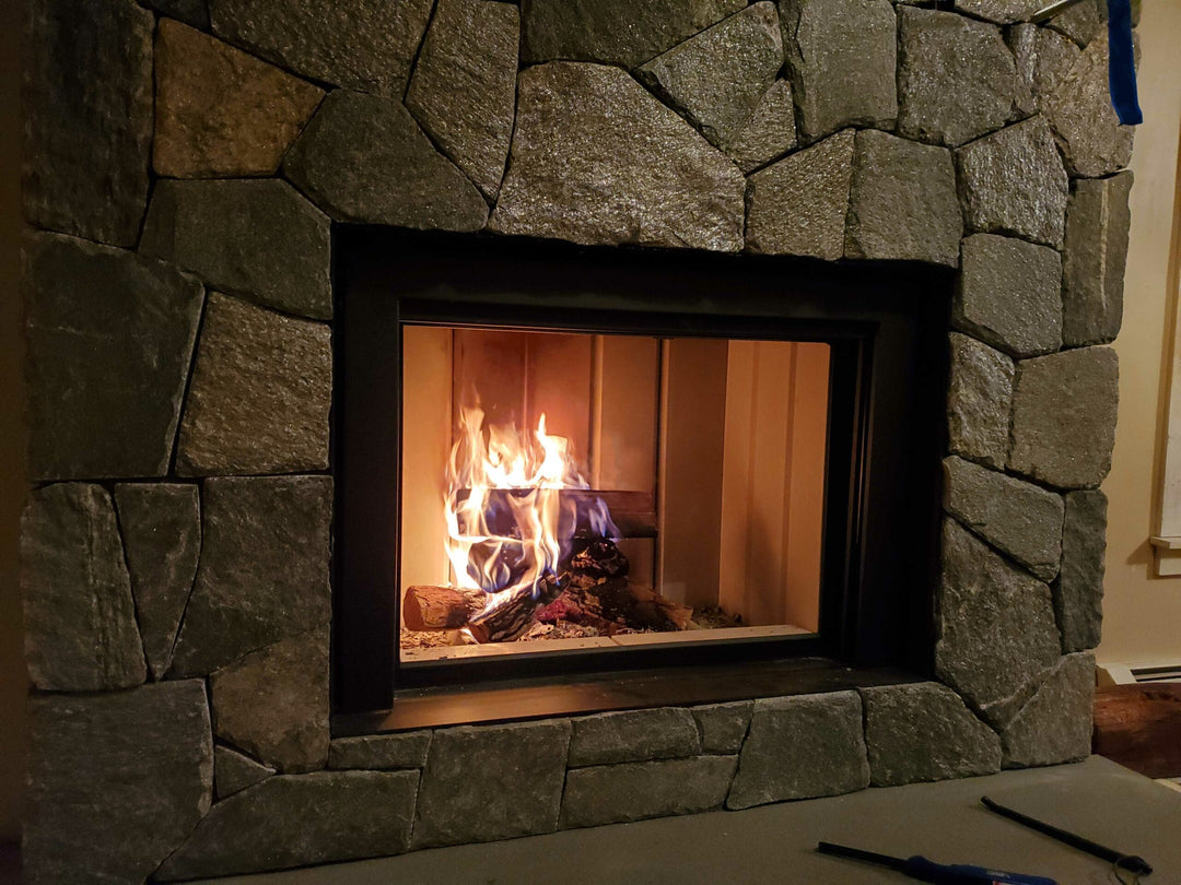 Renaissance Uptown 600 wood-burning fireplace installation