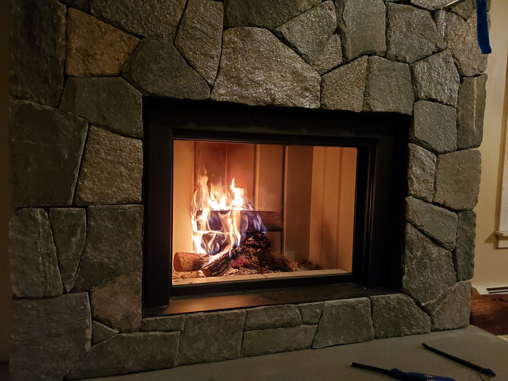 Renaissance Uptown 600 wood-burning fireplace installation