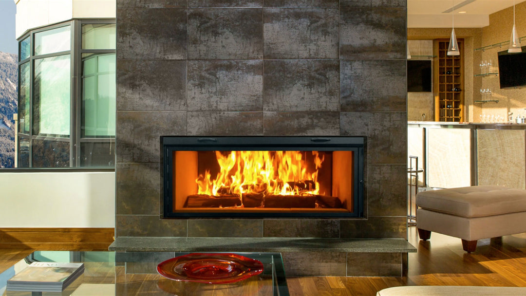 Renaissance Linear 50 wood-burning fireplace