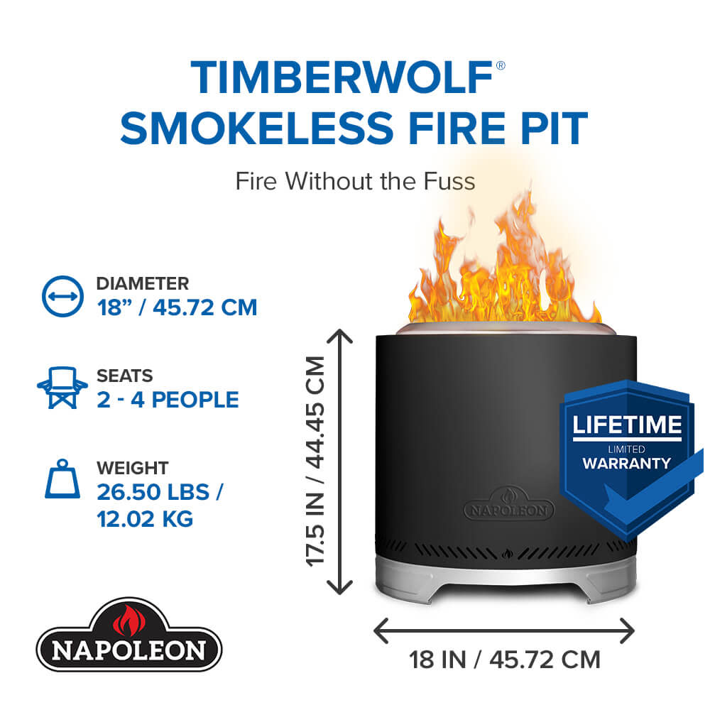 Napoleon Timberwolf Smokeless Wood Fire Pit