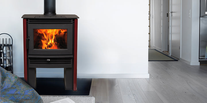 Pacific Energy Neo 1.6 wood stove in a room setting