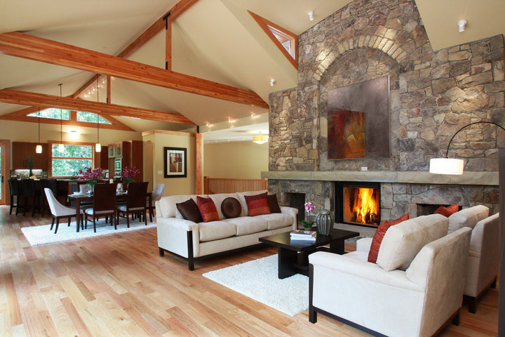 Renaissance Rumford 1000 wood-burning fireplace installation