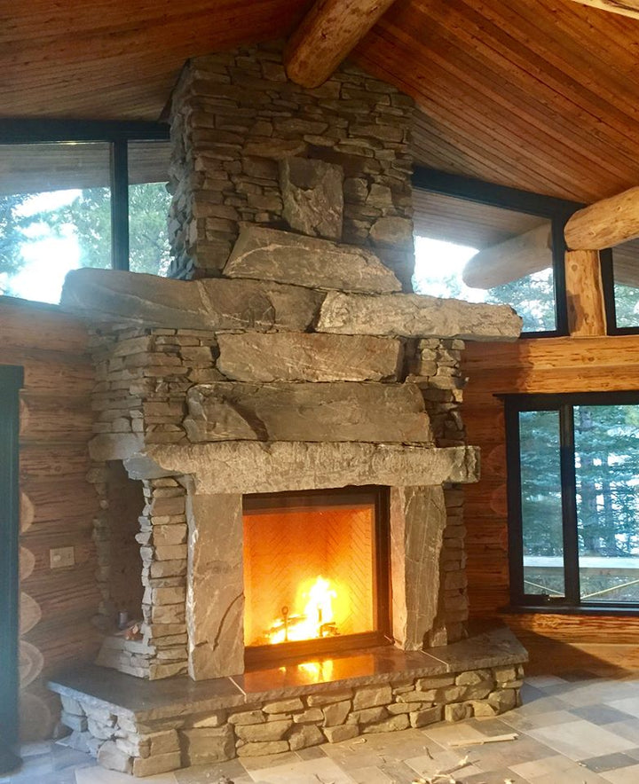 Renaissance Rumford 1500 wood-burning fireplace installation