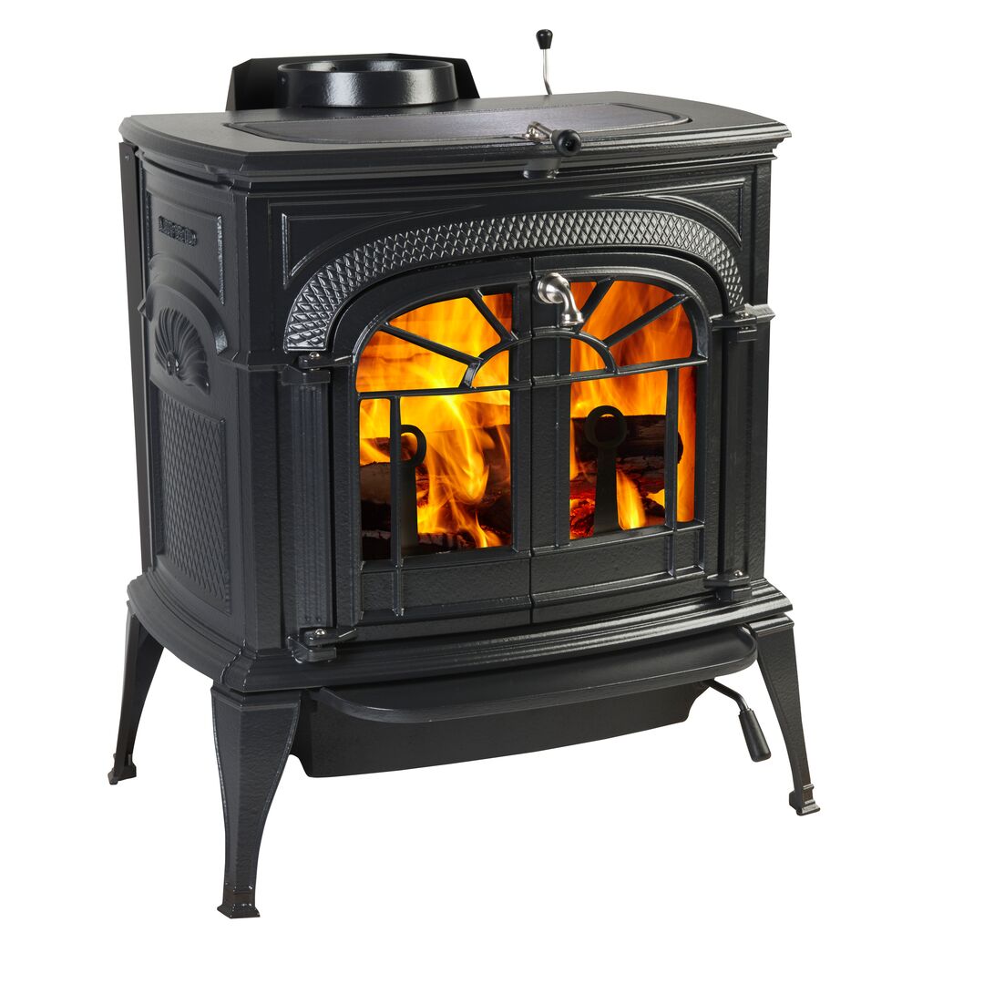 Vermont Castings Intrepid Flexburn wood stove in Twilight Enamel