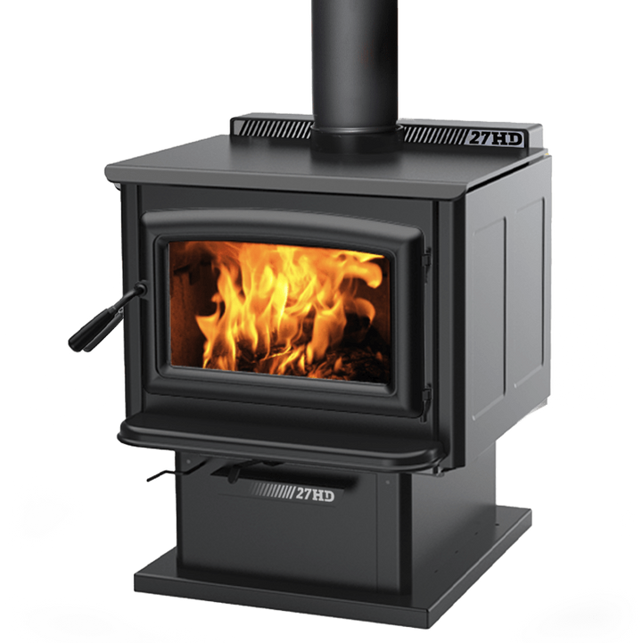 Pacific Energy Super 27 LE wood stove body w/ pedestal (must order door)