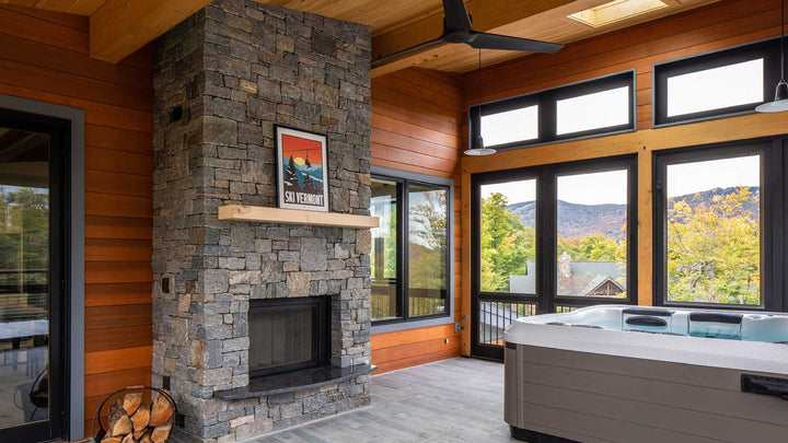 Renaissance Uptown 600 wood-burning fireplace installation