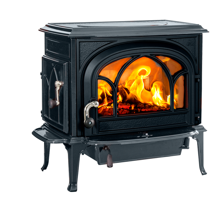 Jotul F 500 V3 Oslo wood stove, blue-black enamel